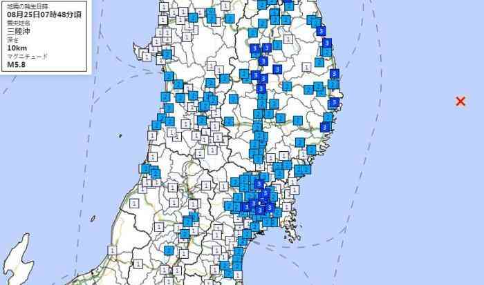  震动未停！日本东北部海域连发两次地震，福岛核电站周边震感强烈