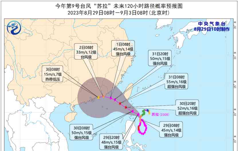 最新焦点事件曝光，台风苏拉或于9月1日在广东沿海登陆