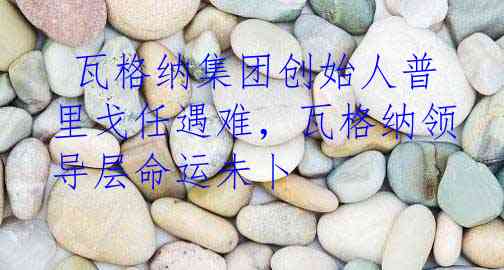  瓦格纳集团创始人普里戈任遇难，瓦格纳领导层命运未卜