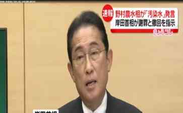  日本农林水产大臣意外承认核污染水问题 归纳内容: 日本福岛核污染水排放问题持续引发关注，农林水产大臣野村哲郎在接受采访
