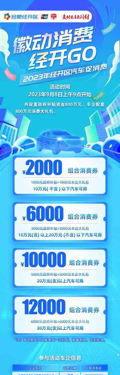  合肥经开区汽车促消费活动启动，补贴力度前所未有