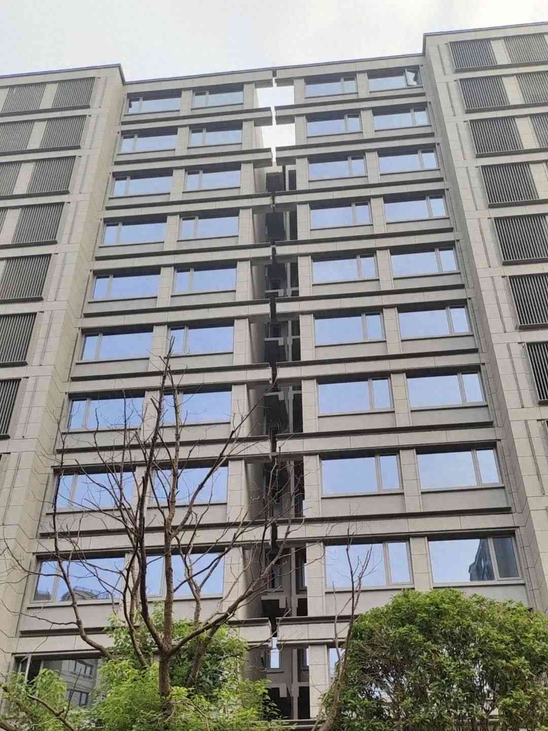 揭秘最近发生的事件 官方辟谣杭州一住宅楼“开裂”