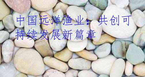 中国远洋渔业：共创可持续发展新篇章