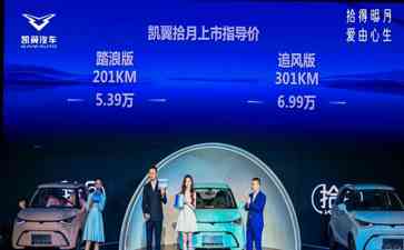  新能源汽车品牌凯翼拾月正式上市