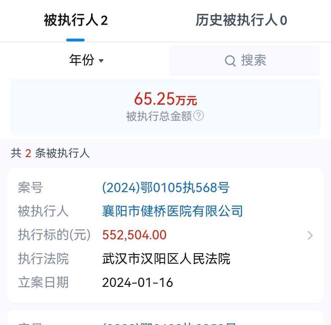  健桥医院纠纷频发，叶某芝名下资产遭强制执行超74万元！