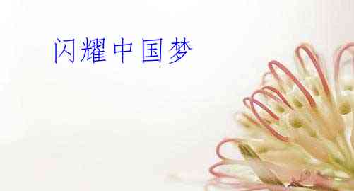  闪耀中国梦